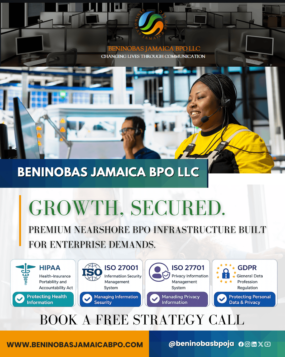 Growth.Secured: Why Enterprise-Grade Compliance Matters for Your BPO Partner